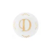 Accessori-Bitossi Home Piattino Lettera D Decalcomania Oro