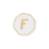 Accessori-Bitossi Home Piattino Lettera F Decalcomania Oro