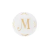 Accessori-Bitossi Home Piattino Lettera M Decalcomania Oro