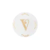 Accessori-Bitossi Home Piattino Lettera V Decalcomania Oro