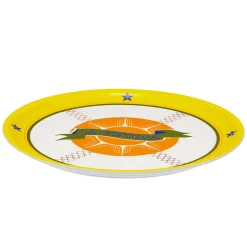 Vassoi E Alzate-Bitossi Home Piatto Pizza La Gustosa Colori Assortiti