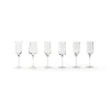 Bicchieri-Bitossi Home Set 6 Bicchieri Grappa Forme Assortite Trasparente