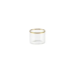 Bicchieri-Bitossi Home Set 6 Bicchieri Vino Bordo Oro