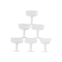 Piatti E Coppe-Bitossi Home Set 6 Coppette Forme Assortite - Texture Trasparente