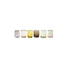 Bicchieri-Bitossi Home Set 6 Liquorini Forme Assortite Nuances Ambra/Rosa Bordo Oro